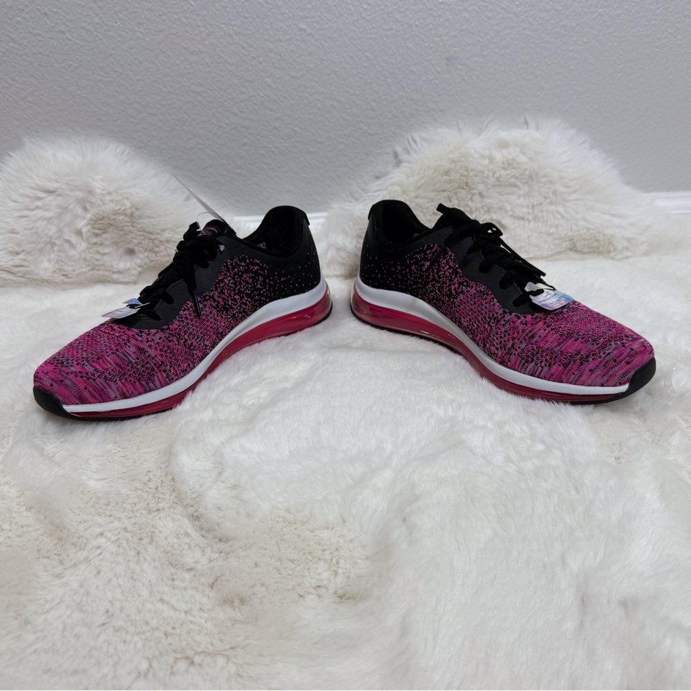 Skechers Skech-Air Air Cooled Memory Foam Shoes Black Pink Sneakers, Size 9.5 - Picture 5 of 10